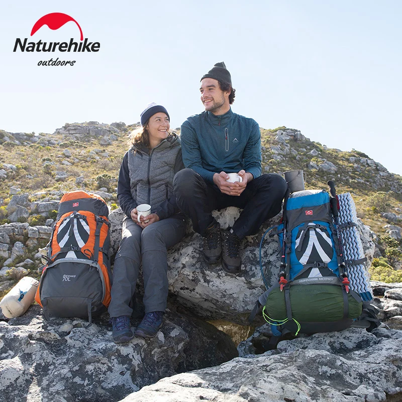 рюкзак туристический 70 л мужской женский naturehike походный тактический сумка