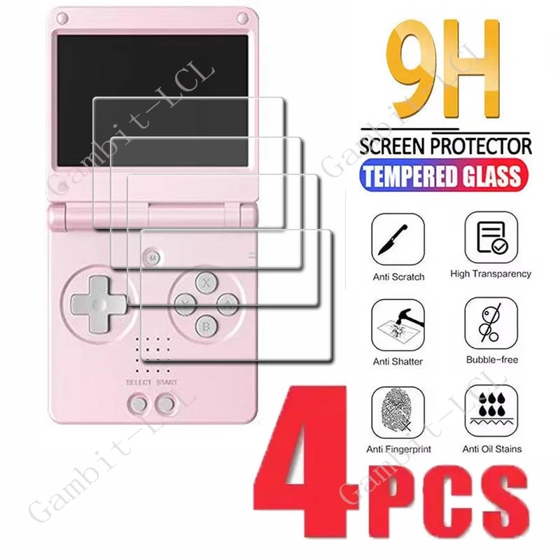 Фото 4 шт. защитных стекол 9H для игровой консоли Anbernic RG SP 3.4