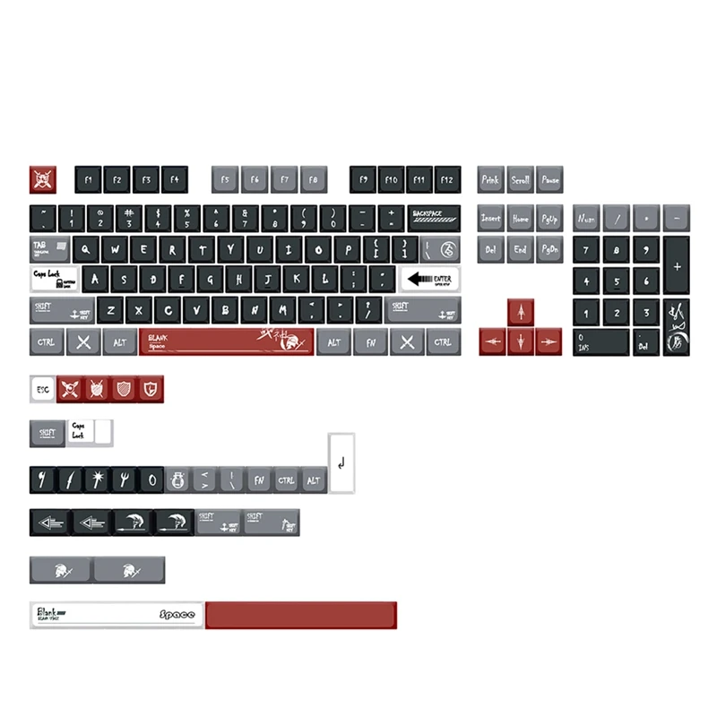 

133 Keys Keycaps PBT XDA Profile Custom Keycaps For 61/64/68/87/96/104/108 Cherry Gateron Mechanical Gaming Keyboard