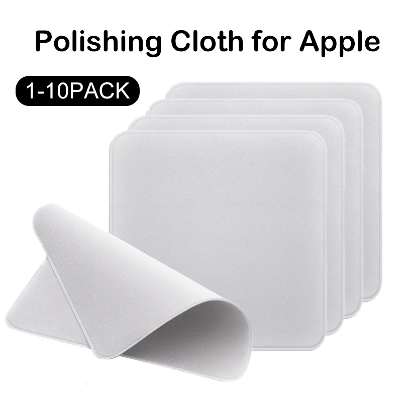 

10pcs Universal Polishing Cloth for Apple IPhone 13 12 Pro IPad Macbook Air Screen Display Camera Polish Cleaning Wipe Cloths