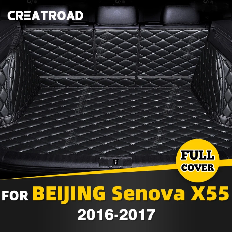 

Автомобильный коврик для багажника с полным покрытием для Beijing Senova X55 2016 2017, автомобильный коврик для багажника, подкладка для груза, защитные аксессуары для интерьера