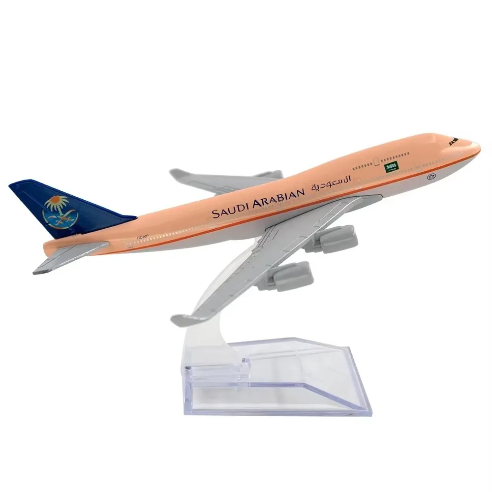 16 см масштаб 1:400 747 модель самолета из сплава металла B747 Саудовская Аравия с