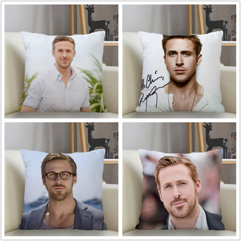 

Ryan Gosling Pillowcase Two Side 3D Printing Decorative Cushion Cover Floral Pillow Case For Car Sofa Pillowcase Home 45x45cm