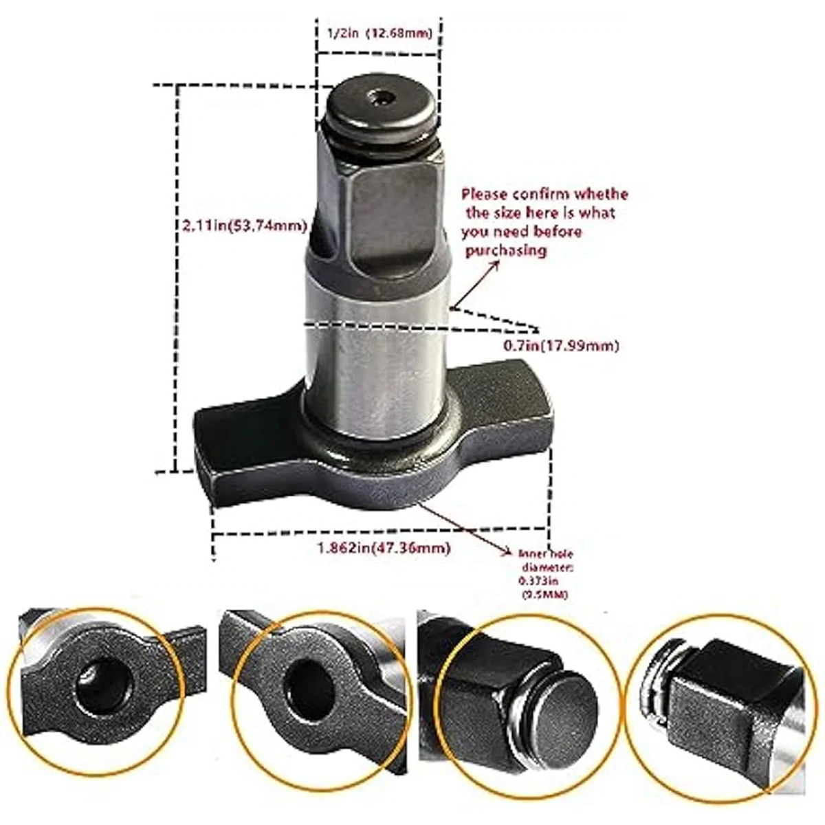 2 шт. набор ударных гаечных ключей для Dewalt DCF 899 20 в 1/2