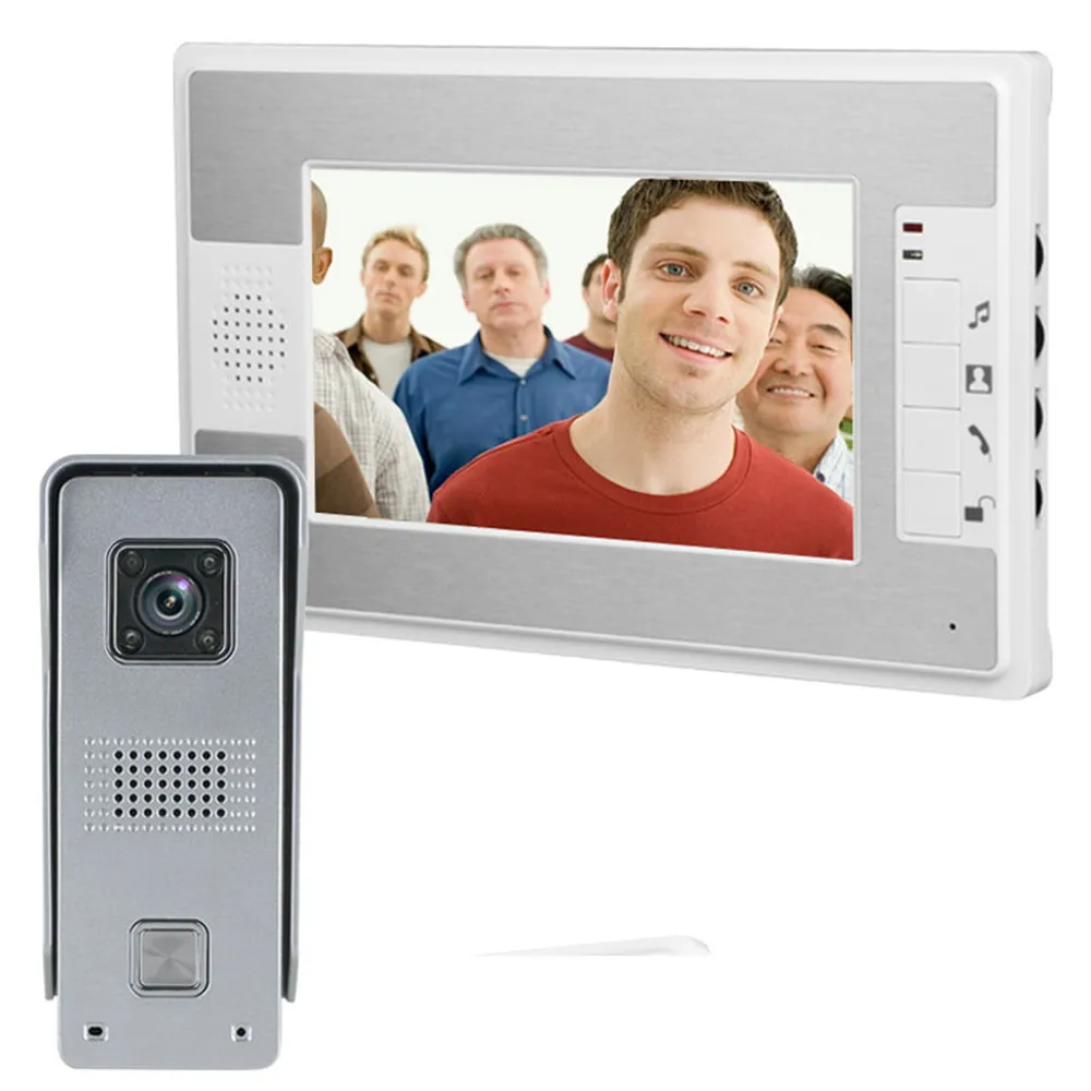 

MAOTEWANG Upgraded Version 7 Inch Video Door Phone Doorbell Intercom Kit 1-camera 1-monitor Night Vision