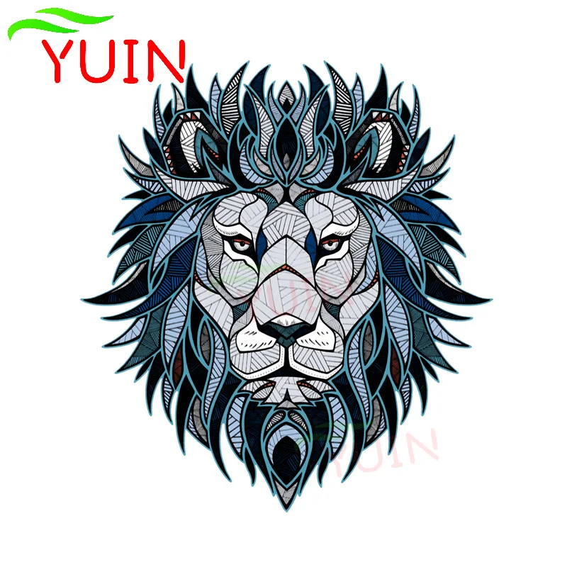 

Creative Lion Head Pattern Car Sticker Motorcycle Auto Accessories Personalized PVC Graphic Decoration Waterproof Decal 15*14cm