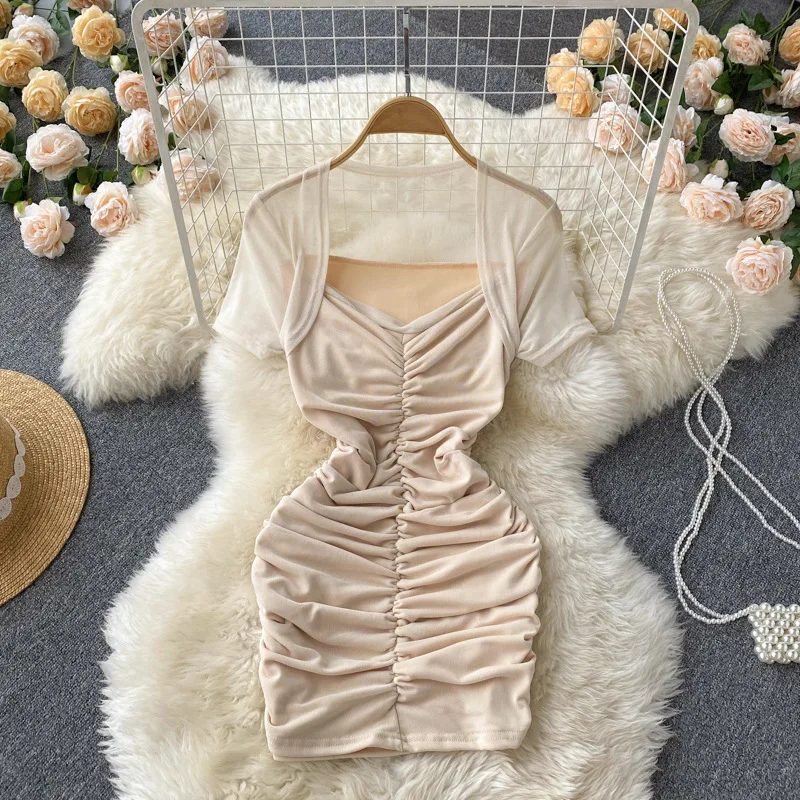 

Новинка лета 2022, женское облегающее платье GRAY22