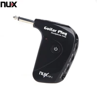 nux gp 1 portable guitar plug headphone amp with classic rock british distortion