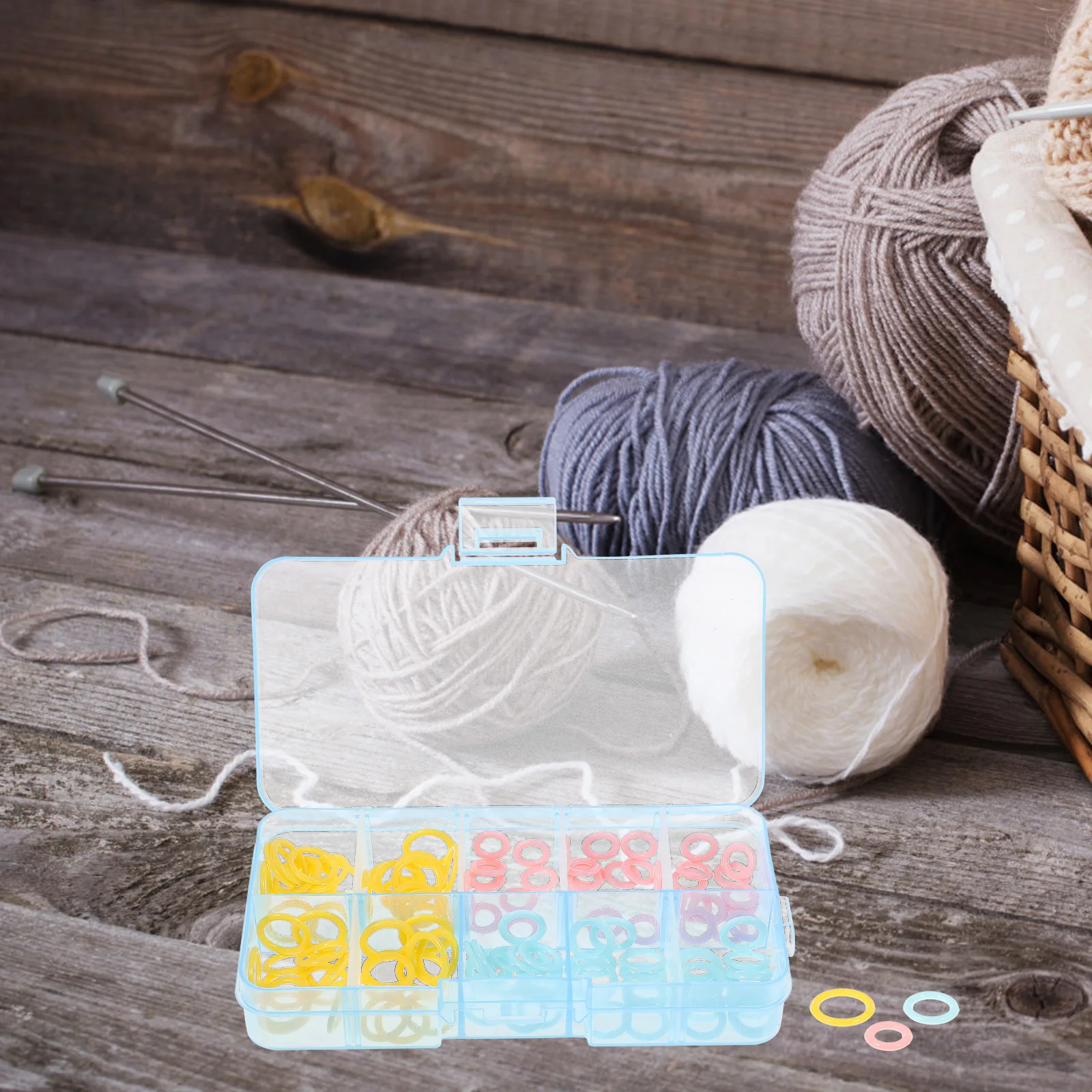 

Markers Knitting Marker Crochet Rings Locking Ring Knit Diy Clip Needle Yarn Lock Anti Assorted Accessorie Tool Crocheting Round