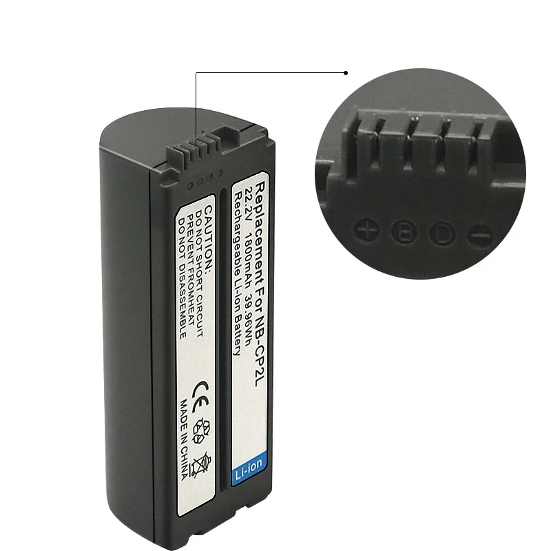 Фото Аккумуляторная батарея NB-CP2LH NB-CP2L 1800 мАч и зарядное устройство для Canon SELPHY NB-CP1L, CP900, CP800, CG-CP200, CP1500, CP1300 №2