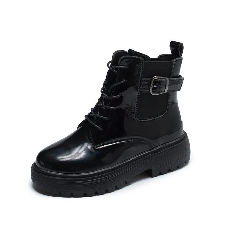 Girls British Style Princess Anime Student Cosplay PU Leather Shoes Women Japanese Party Korean Cute College School Single Boots