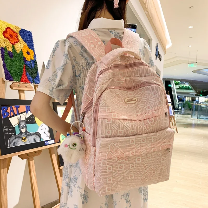 INS Japanese schoolbag for female high school and junior high school students backpack with large capacity itabag