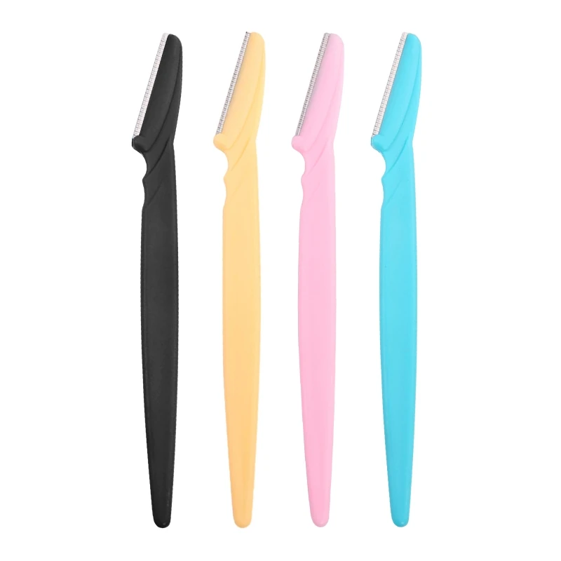 

Бритва для бровей из нержавеющей стали унисекс, прибор для удаления волос на лице, шейпер, триммер с точной крышкой, бритва для макияжа