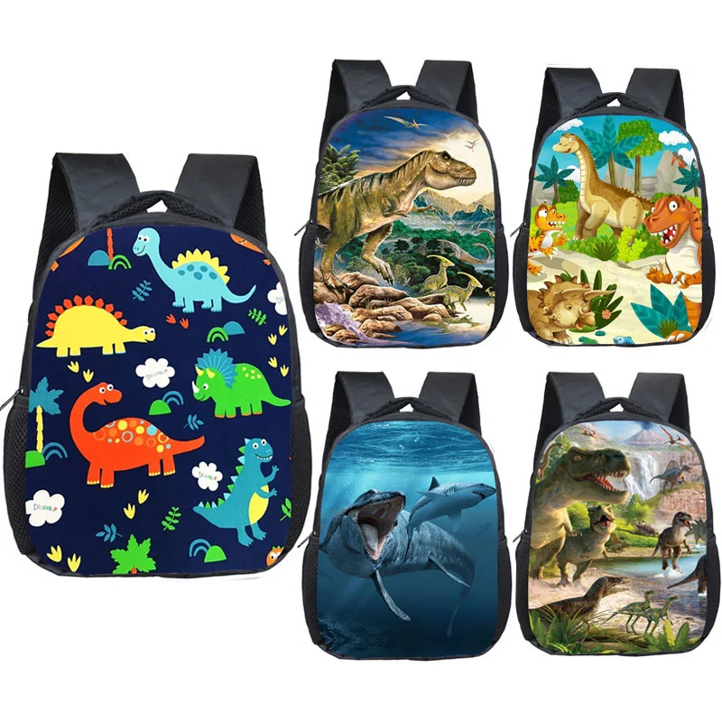 

12 Inch Animals Dinosaur Backpacks Dinos Children School Bags Baby Toddler Bag Boys Backpack for Kids Kindergarten Bags Gift