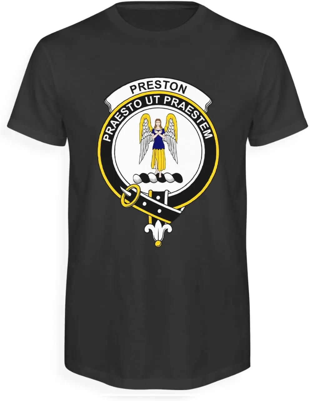 Мужская футболка с изображением герба Шотландского клана Preston