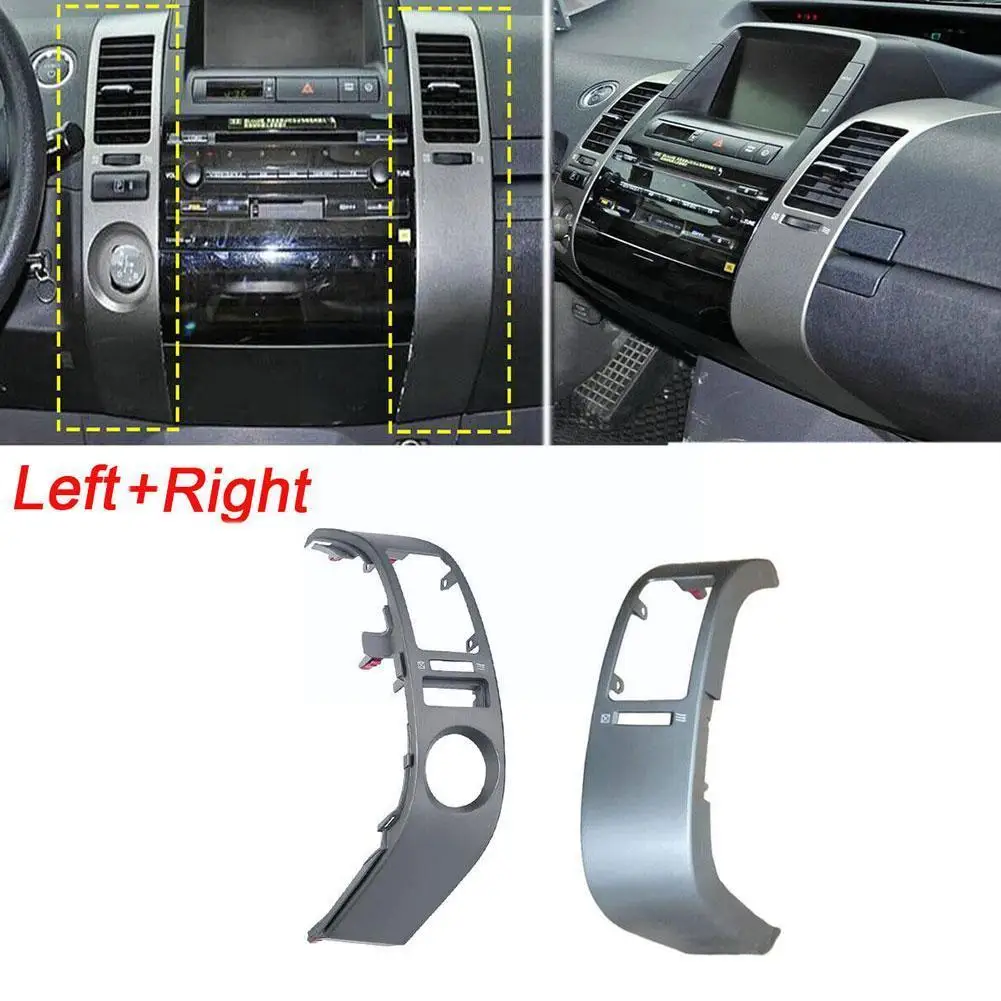 

Left+Right Center Inner A/C Dash Air Vent Cover Trim Replace for Toyota For Prius 2004 -2009 Silver Central Air-conditionin I1T3
