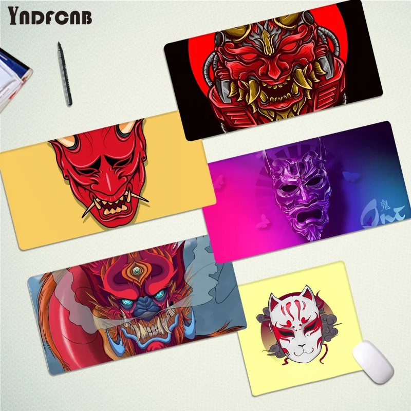 

Oni Mask Mousepad Boy Pad Natural Rubber Gaming Mousepad Desk Mat Size For Gameing World Of Tanks CS GO Zelda