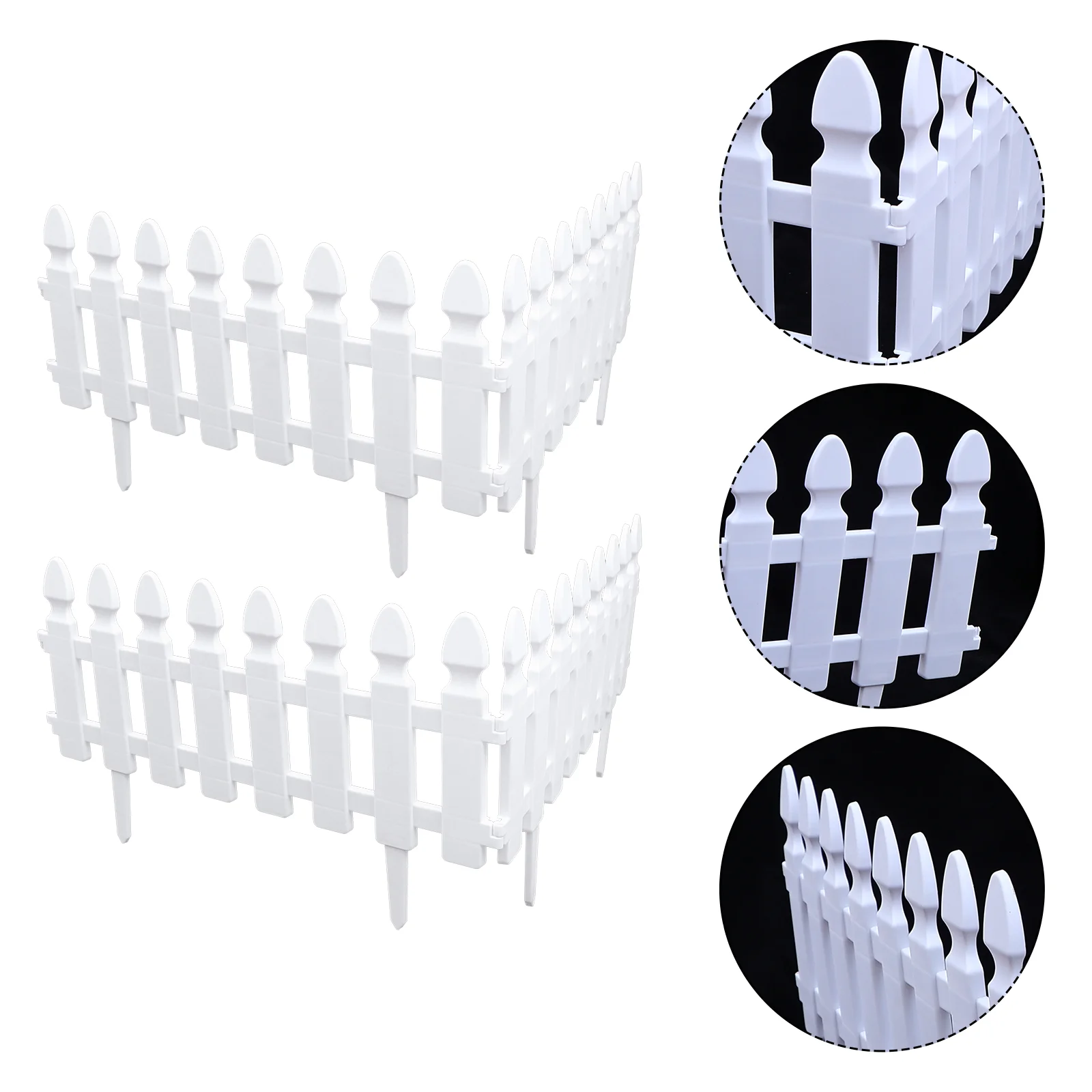 

Забор, садовые бордюры, панели с краями, газон, ландшафт, декоративные растительные кровати, Рождественская елка, миниатюрное Белое Мини-огр...