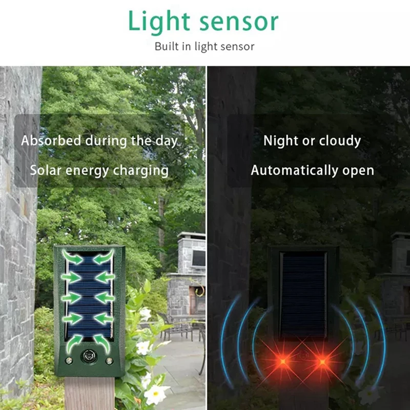 2 шт. ультразвуковой репеллент для вредителей и птиц