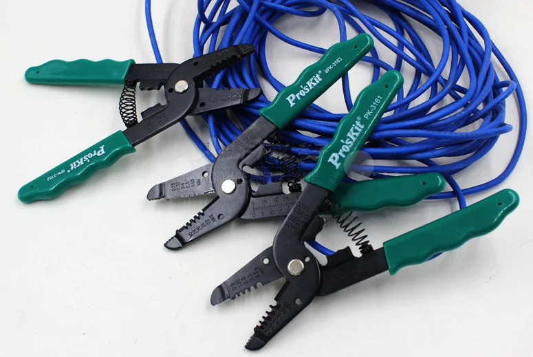 Original Pro'sKit 7 in 1 Wire Stripping tool 8PK-3161/8PK-3162/8PK-3163 Multifunctional Crimping Stripping Pliers
