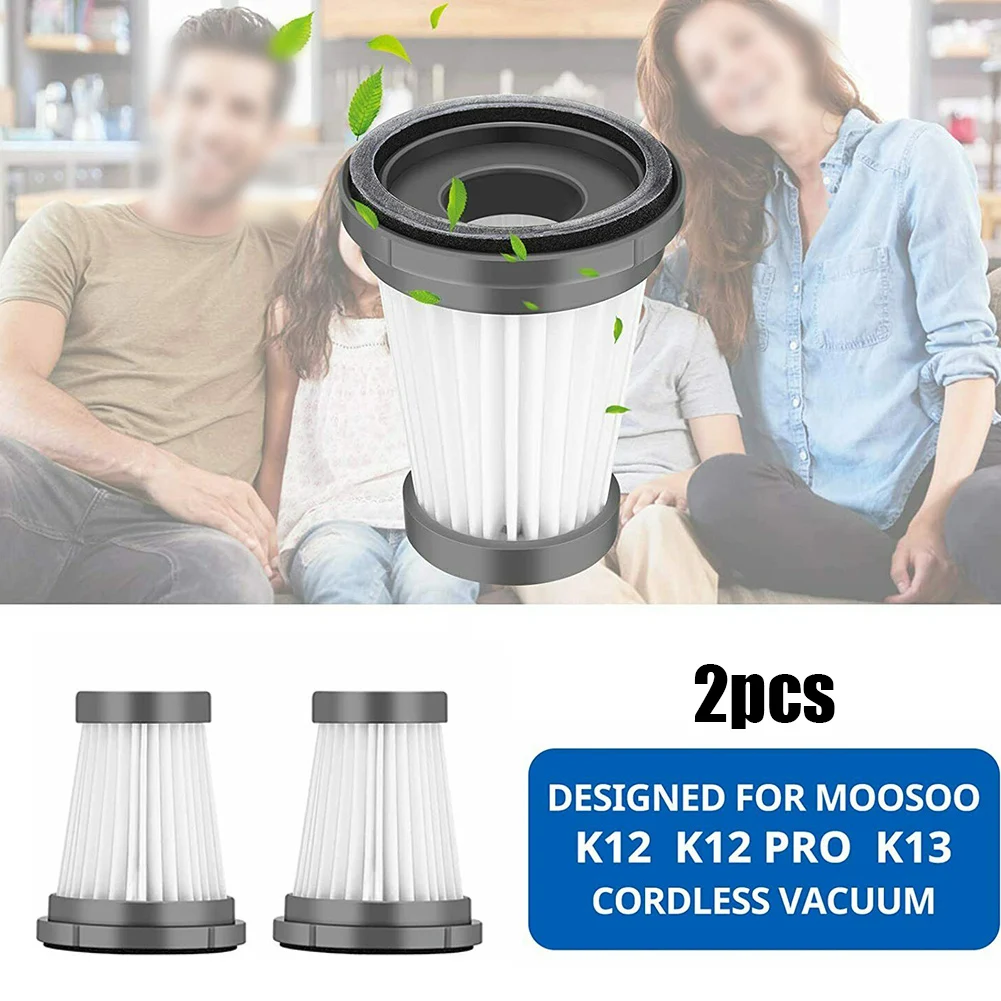 

2pcs Replacement Filter For MOOSOO K12 K12 Pro K13 Cordless Vacuum For Foxnovo13KPA Handheld Vacuum Cleaner Sweeper Accessories