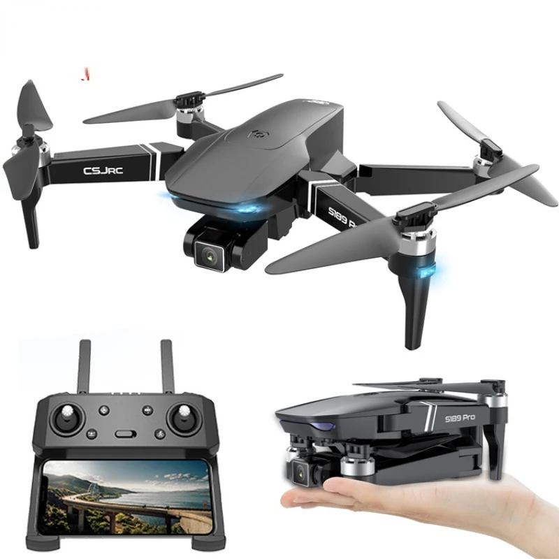 

S189 Pro High Range Brushless Folding Drones With 1080P 4K Dual Camera and GPS Professional EIS Digital Zoom Vs DJI Mavic mini 2