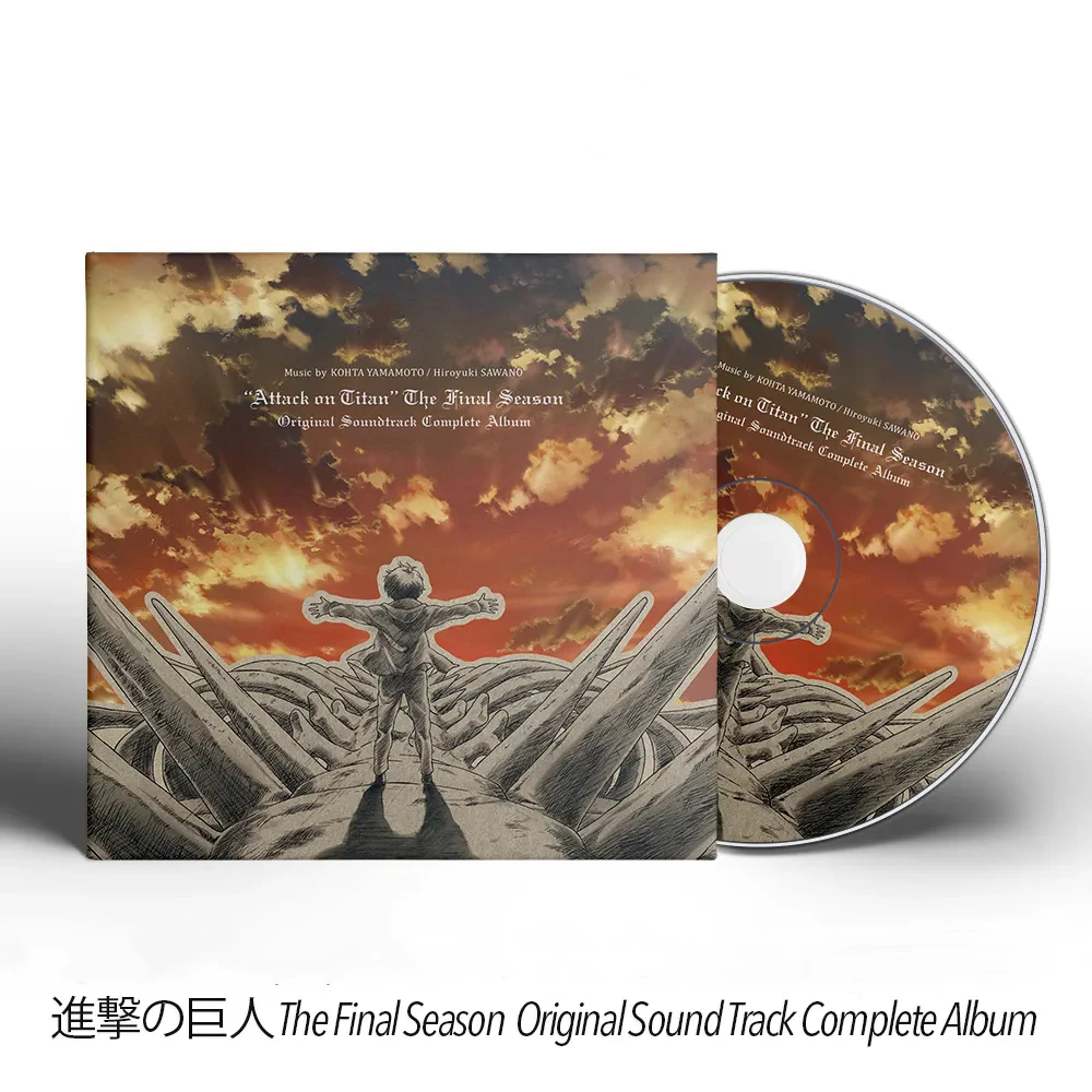 Фото Аниме-музыкальный CD-диск «Атака Титанов»: Хироюки Савано, коллекция Эрена Йегера, 3 диска, музыкальный альбом, для косплея, Walkman, автомобильный саундтрек, набор из 3-х дисков №1