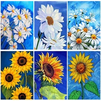miaodu 5d diamond painting flowers full round drill new arrival mosaic embroidery daisy painting rhinestone home decor