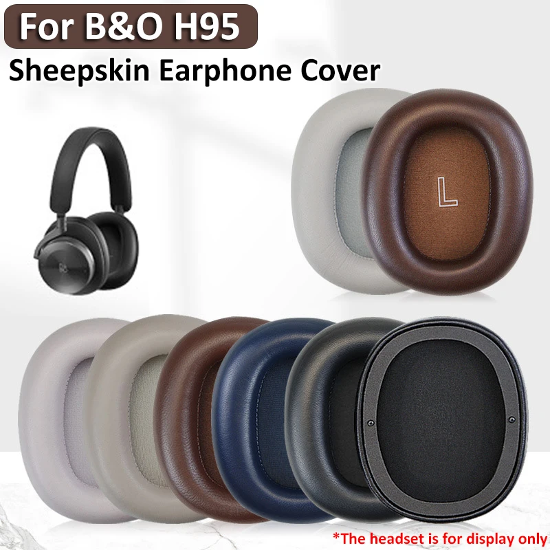 

Sheepskin Earpad For B&O H95 Replacement Memory Foam Earpads Leather Earphone Cover For B&O H95 HIFI Headset Cups Accessories