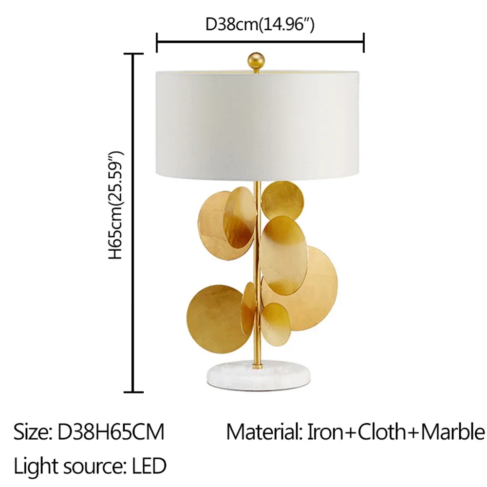 DEBBY скандинавская настольная лампа современная мода креативное золото гостиная