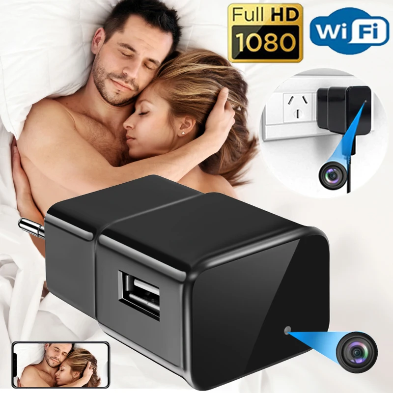 

1080P HD Mini Wifi Camera Wireless USB Plug Charger Surveillance Cameras Security Protectio Wireless Cam Recorder Motion Sensor