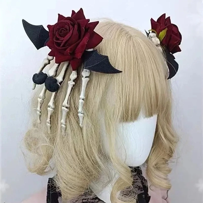 Универсальные аксессуары для волос с ушками лисы и черепом модные зажимы ушей