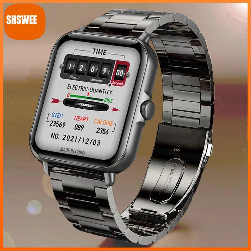 

Bluetooth Answer Call Smart Watch Men Full Touch Dial Call Fitness Tracker IP67 Waterproof Smartwatch Men Women +Box