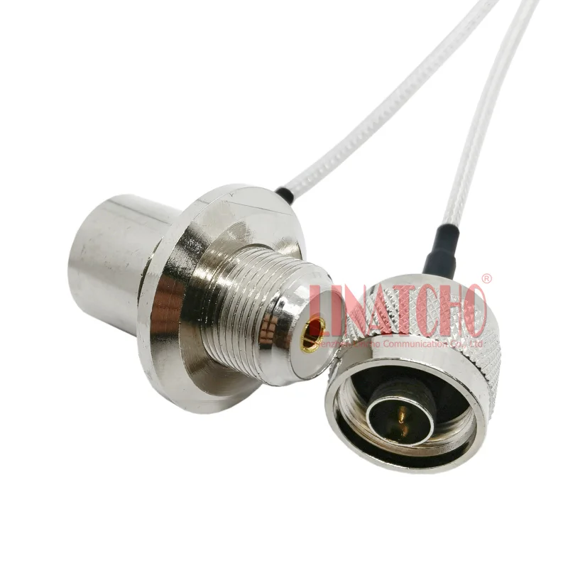 5 Meters White RG316 50Ohm Low Loss N Male to UHF SO239 Coaxial Cable for Mobile Radio Antenna Connection