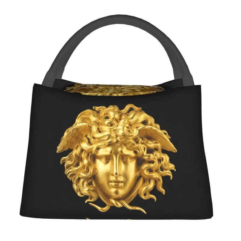 

Halloween Snake Hair Greek Mythology Medusa Head Lunch Boxes for Cooler Thermal Food Insulated Lunch Bag Office Pinic Container