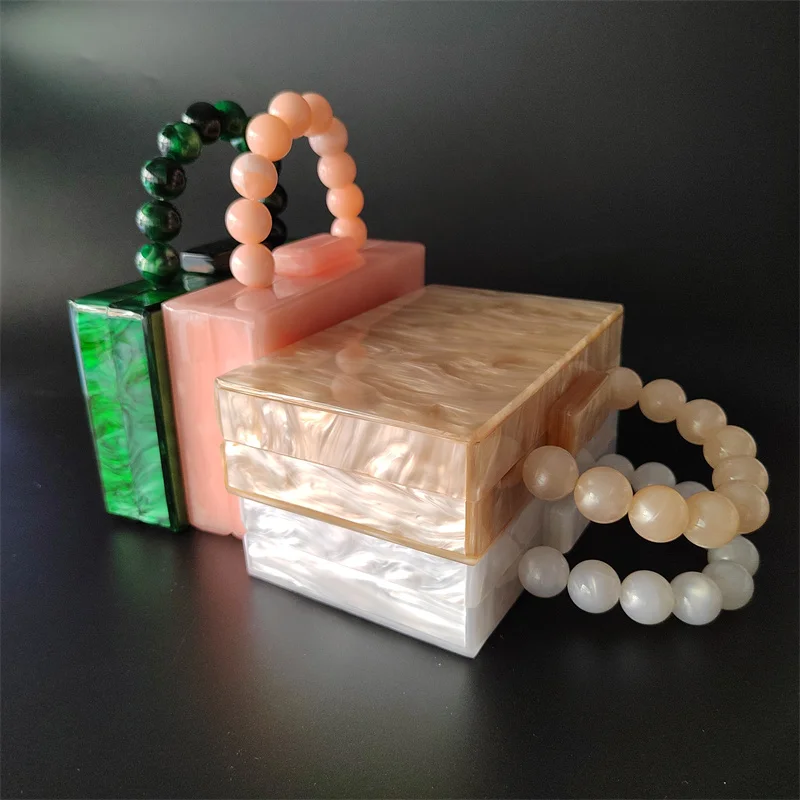 

Женский акриловый вечерний клатч, жемчужный кошелек с мраморным рисунком зеленого, бежевого цвета для свадьбы, коктейвечерние, пляжный Дамский бумажник на лето