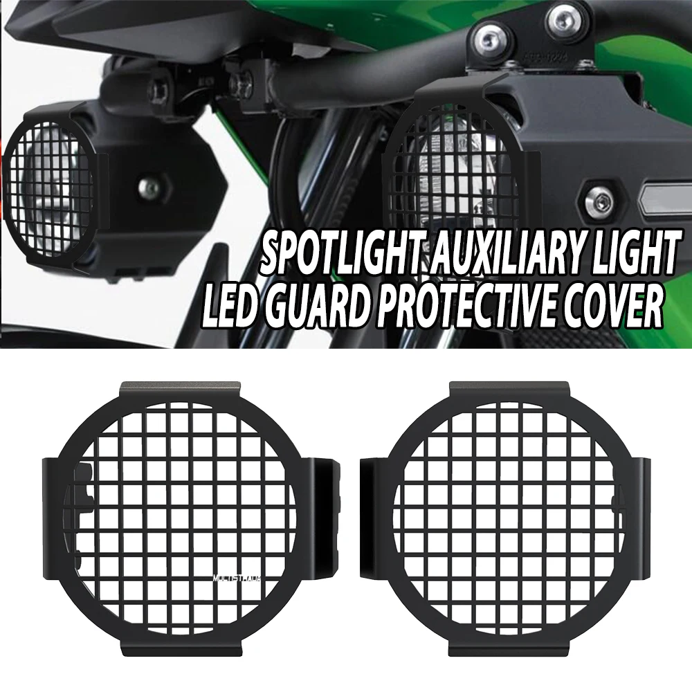 

Motorcycle FOR KAWASAKI VERSYS X300 2017-2023 2022 VERSYS-X 300 Spotlight Auxiliary Light Led Guard Protective Cover Accessories