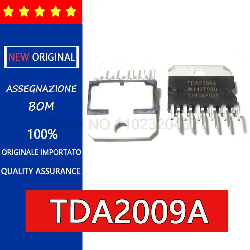 Оригинальная схема усилителя мощности TDA2009 TDA2009A для аудиоусилителя питания ZIP-11, чип усилителя мощности аудио ZIP11