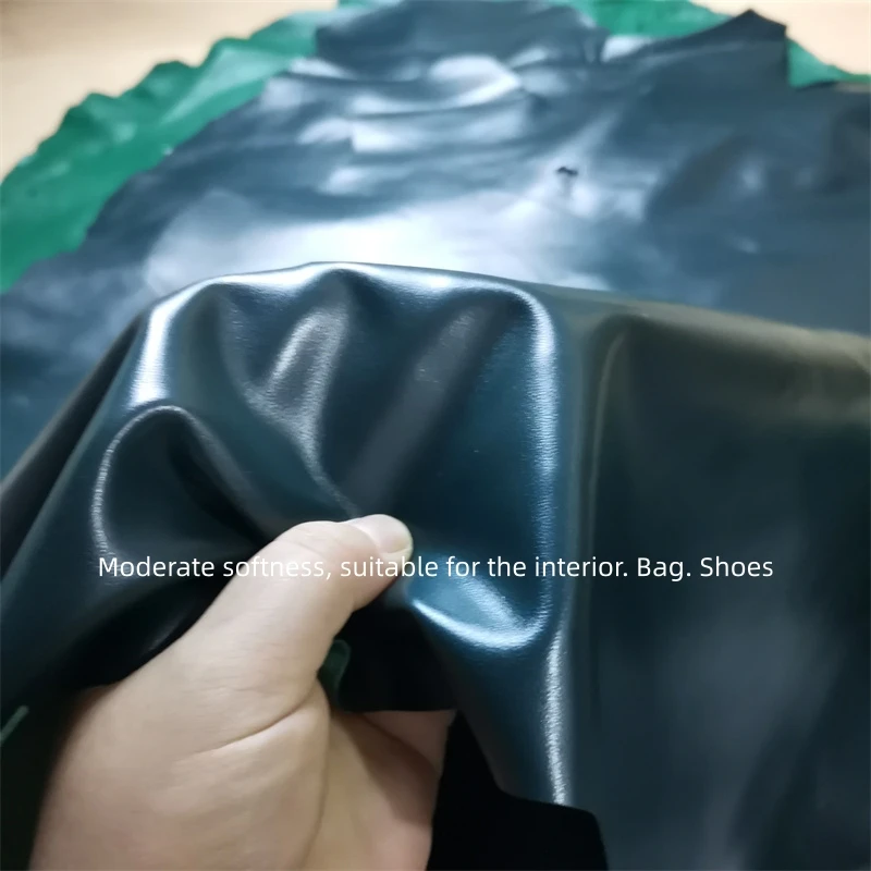 1 мм зеленая овчина. Кожа первого слоя. Ткань из натуральной кожи. Сделай Сам на