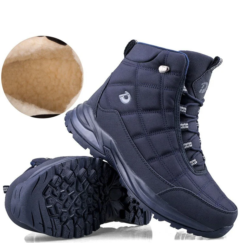 Xiaomi SALUDAS Winter Boots for Men Waterproof Plush Warm Snow Boots 2022 New Non-slip Winter Thickening Winter Sneakers Male