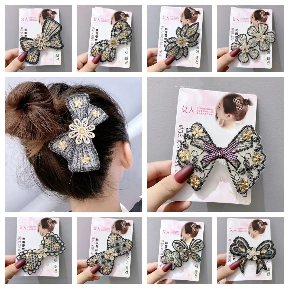 

Butterfly Seamless Magic Paste Fresh Bow Hair Clip Bangs Paste Headwear Hair Holder Styling Tool Children