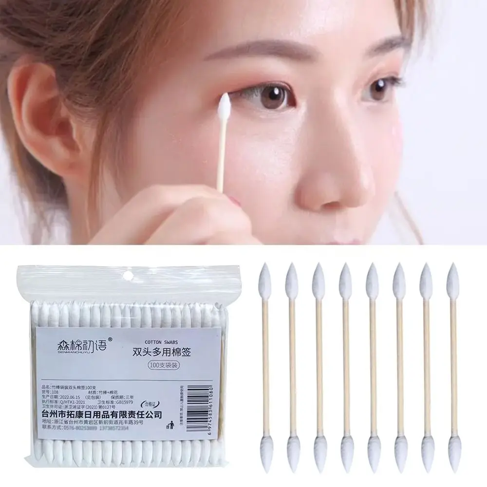 

Disposable Double Pointed Cotton Buds Natural Cotton Cleaning Narrow Areas Cotton Swabs Cleaning Tool Double Precision Tips