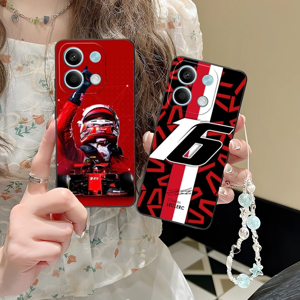 Чехол для мобильного телефона F1 Charles lock Xiaomi POCO M6 M5 M4 M3 X6 X5 X4 X3 F6 F5 F4 F3 F2 C40 Pro GT 5G черный