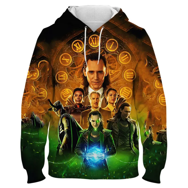 

Long Sleeve Hoodie For Men Marvel Loki 3D Print Cool Women Oversized Sweatshirt Spring Autumn Casual Boy Girl Kids Pullovers