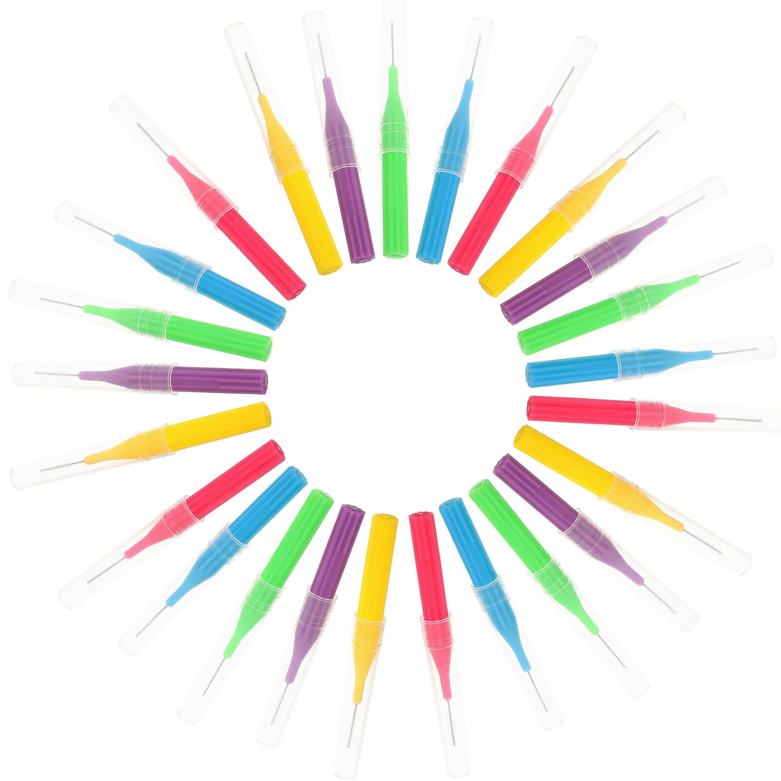 

50 Pcs Green Cleaner Cleaner Braces Flossers Teeth Gum Plastic Kit