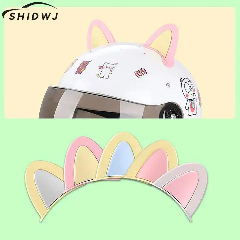 

Children's Helmet Two-color Cat Ear Decoration Sticker Motorcycle Cat Ear Accessories Universal Decoration