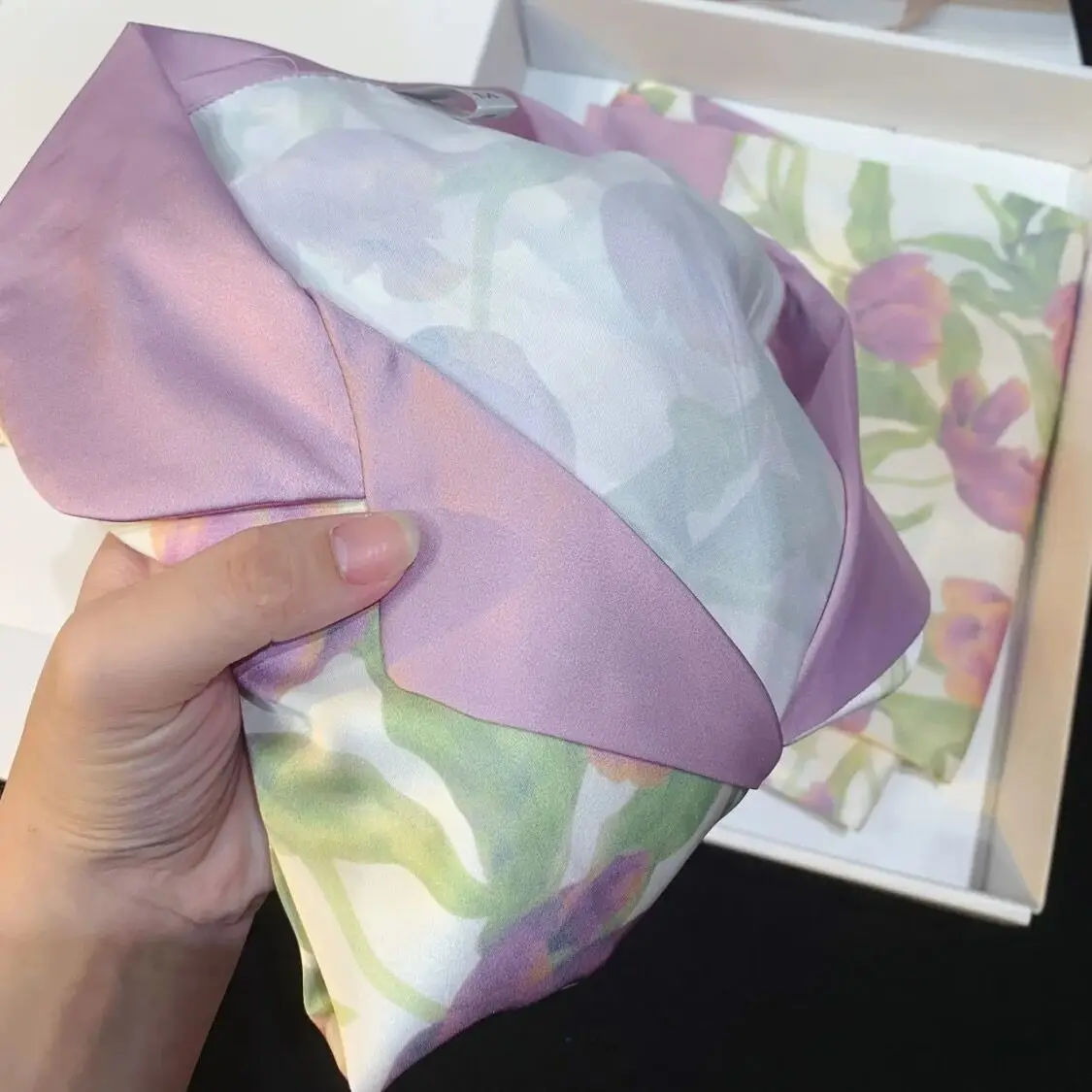 Pajamas for Women Luxury Silk Pyjamas Lounge Set Sleepwear Pyjama Pour Femme Sweet Tulips Spring and Autumn 2pcs Pijama