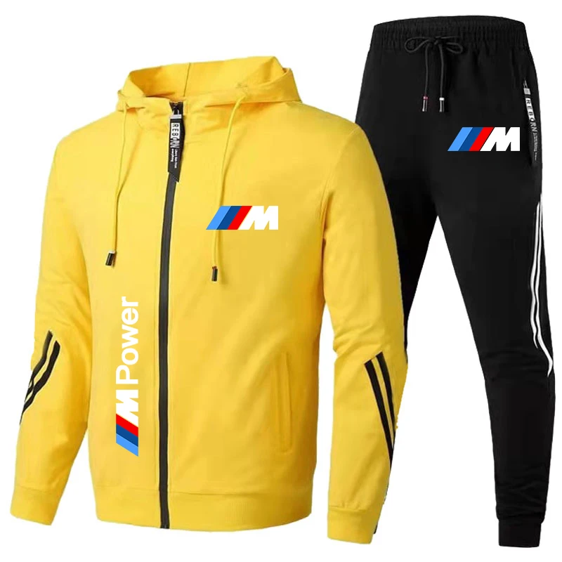 Мужской спортивный костюм BMW M Power Logo Спортивный Мужская осенняя толстовка с