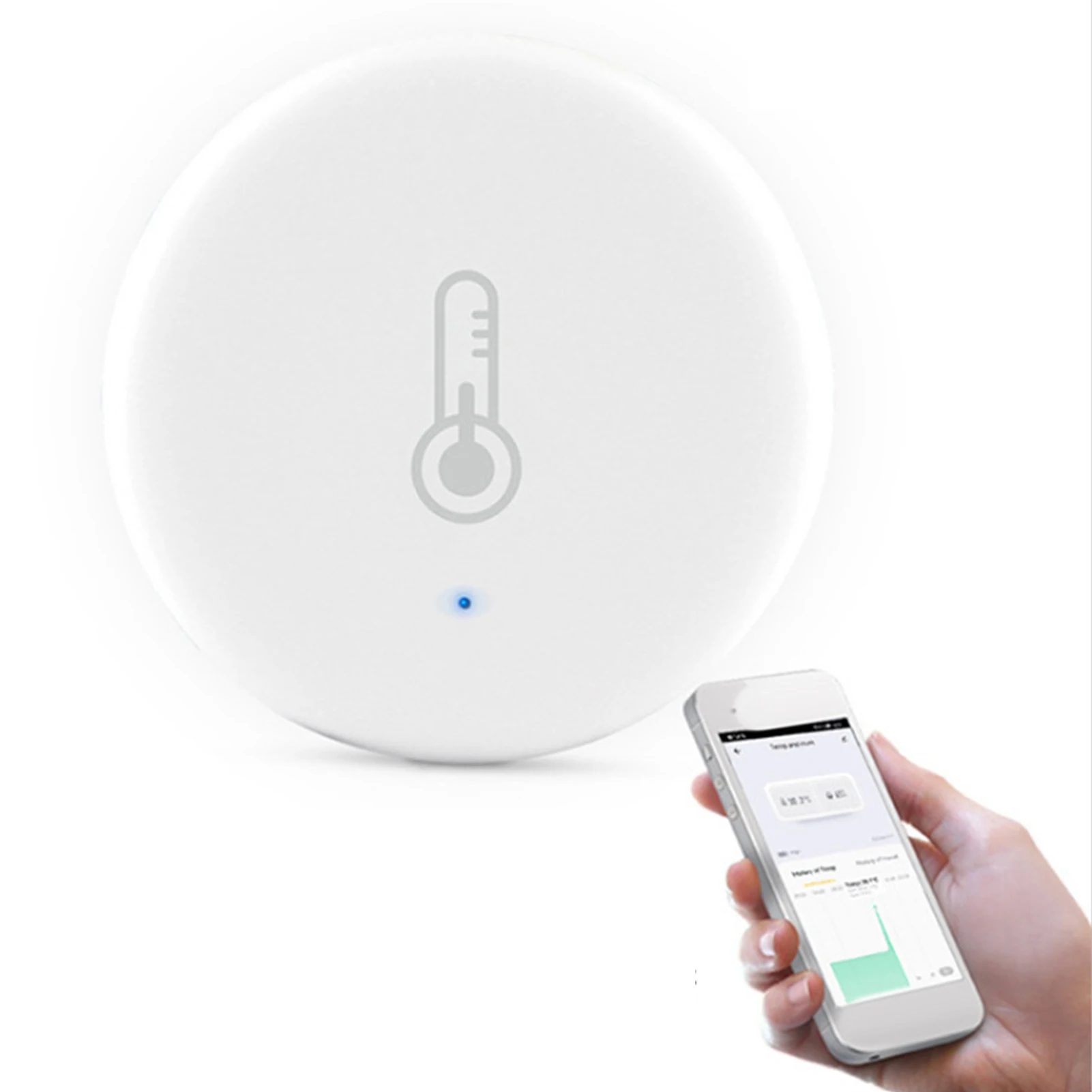 

Умный датчик температуры и влажности Tuyo Smart ZigBee, термодатчик с Wi-Fi для дома, гаража, теплицы