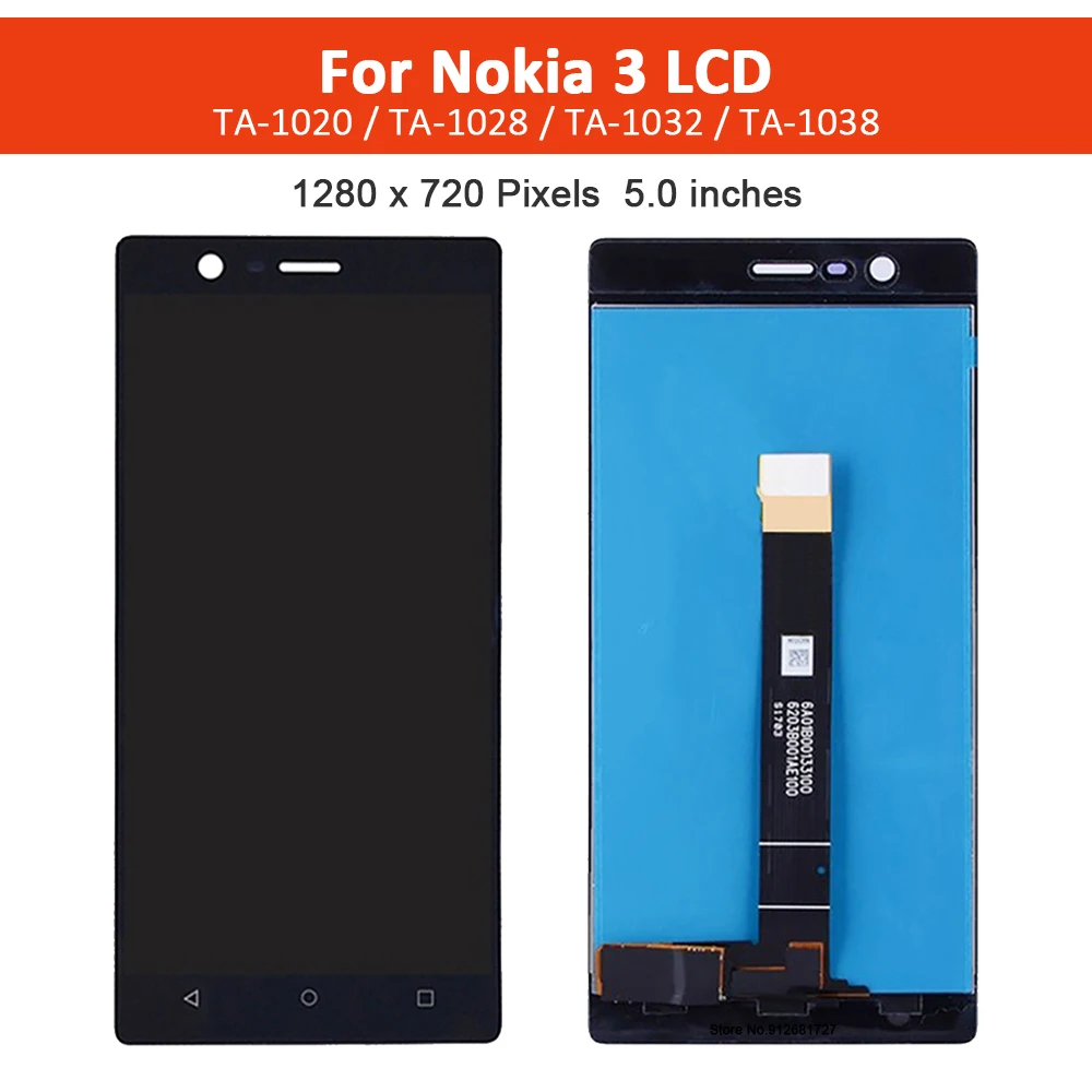 ЖК-дисплей 5 0 дюймов для Nokia 3 N3 TA-1020 TA-1028 TA-1032 TA-1038 дисплей с сенсорным экраном и
